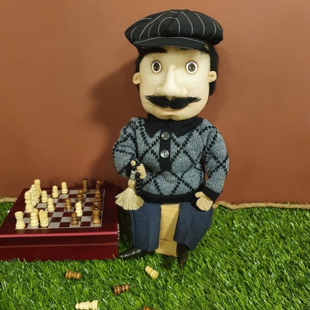 Эксклюзивная кукла "Мужик с четками" (ручная работа)